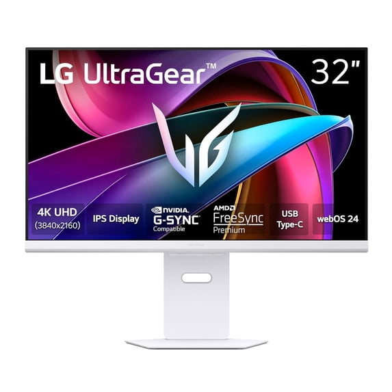 Pre-Owned LG 32G810SA-W 32-inch Ultragear 4K UHD (3840 x 2160) IPS Gaming Monitor (White)