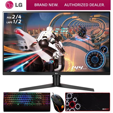 LG 32GK650F-B 32-inch Class QHD 2560 x 1440 Gaming Monitor with FreeSync 31.5-inch Diagonal Bundle