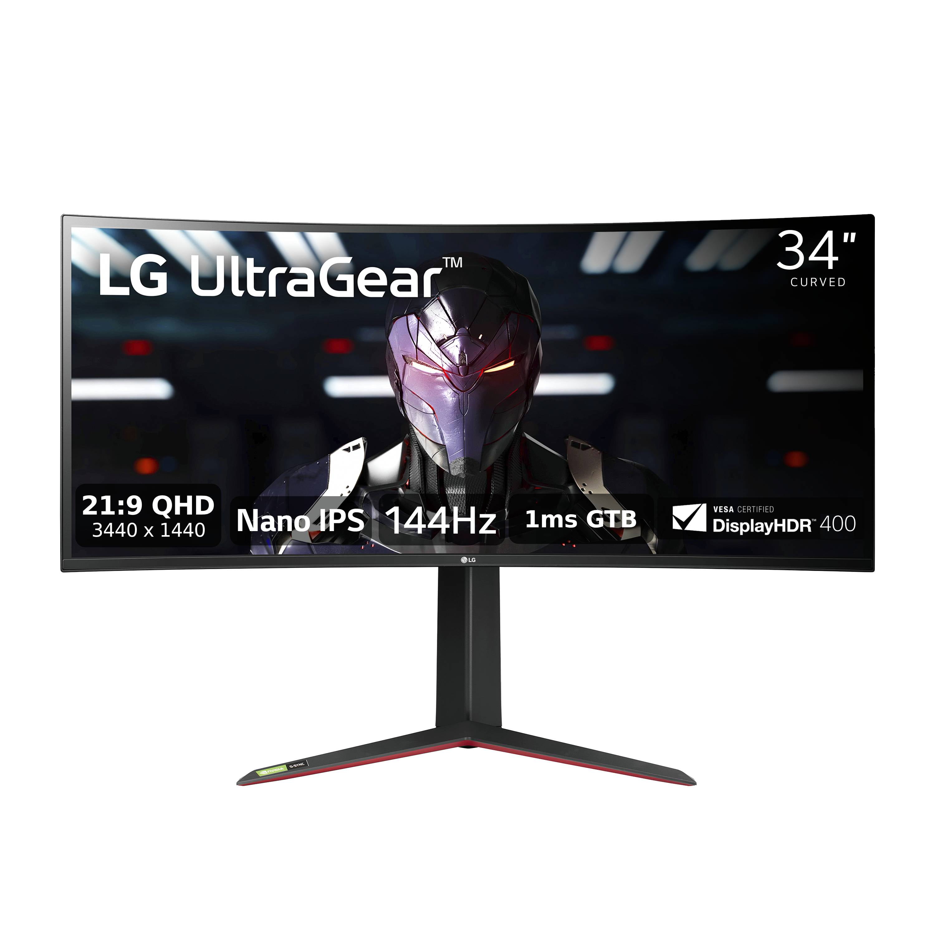 LG UltraGear 34GN850-B.AUS 34 2K UWQHD (3440 x 1440) 144Hz UltraWide  Curved Screen Gaming Monitor; FreeSync / G-Sync - Micro Center