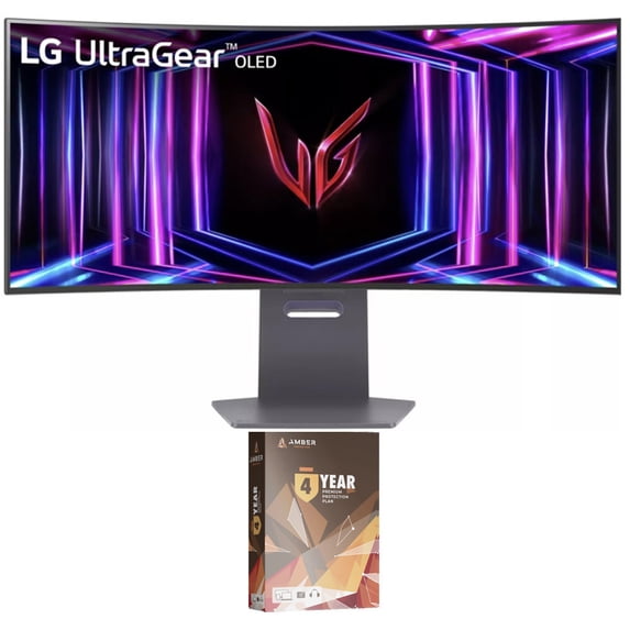 LG 34GS95QE-B 34 Inch UltraGear Curved OLED Gaming Monitor with 4 Year Amber Protection Plan (2024)