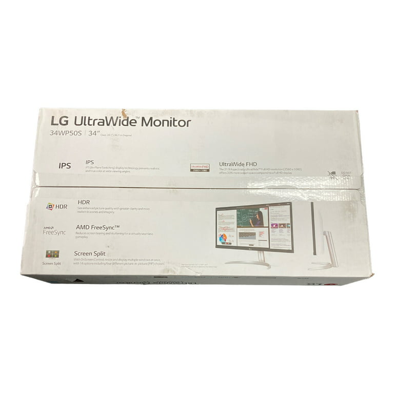 LG 34WP50S 34 FHD IPS UltraWide Monitor FreeSync - Office Depot
