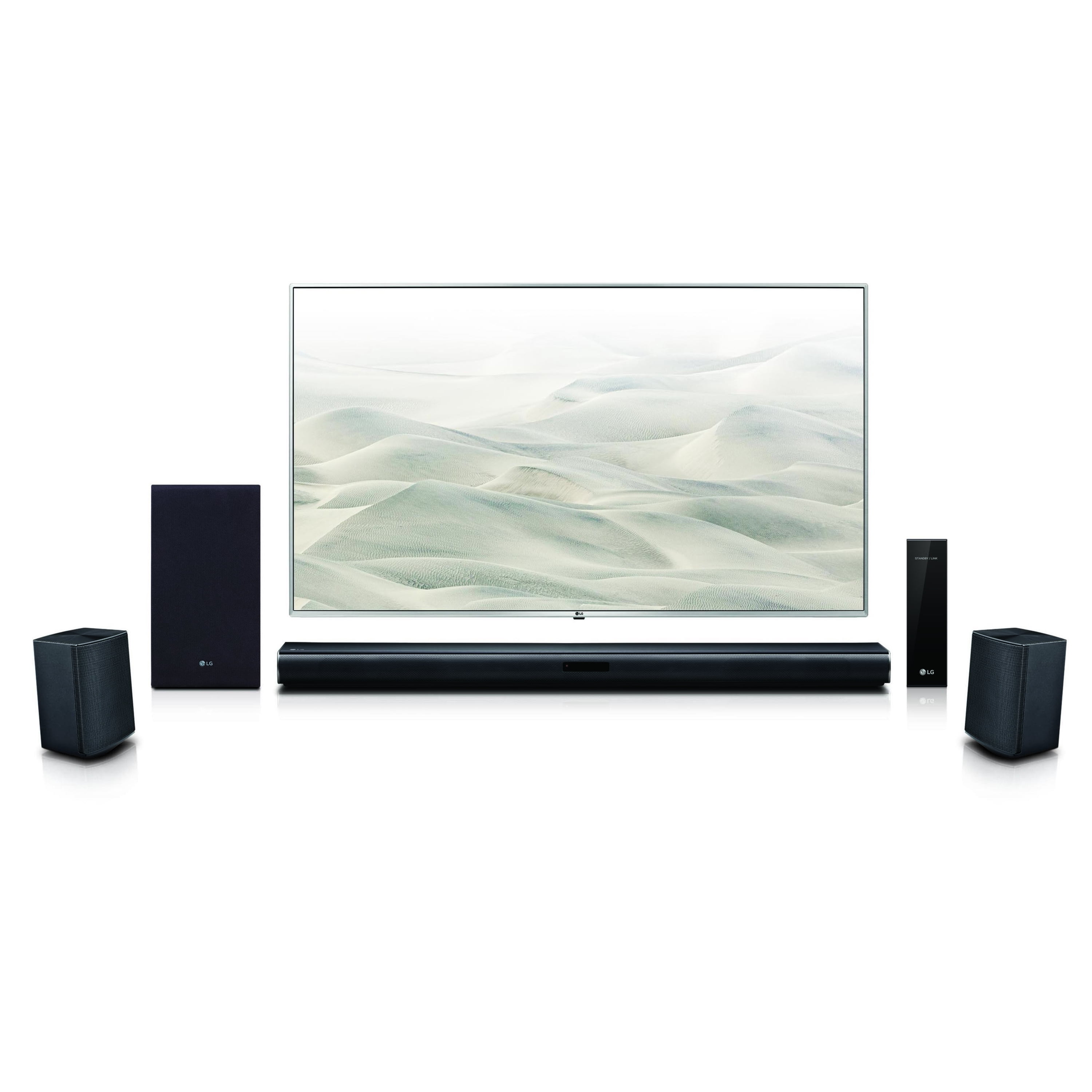 LG 4.1 Channel Soundbar Surround System with Wireless Speakers - SLM4R
