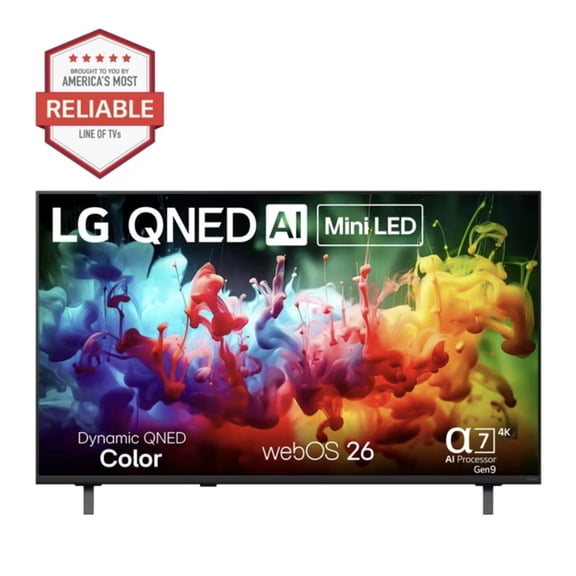 LG 43QNED75BUA 43" Mini LED Smart TV with 4K AI Super Upscaling (2026)