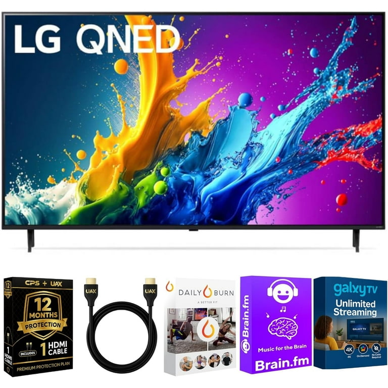 LG 43QNED80TUC QNED 4K Smart TV - Quantum Dot, AI Processor, HDR10