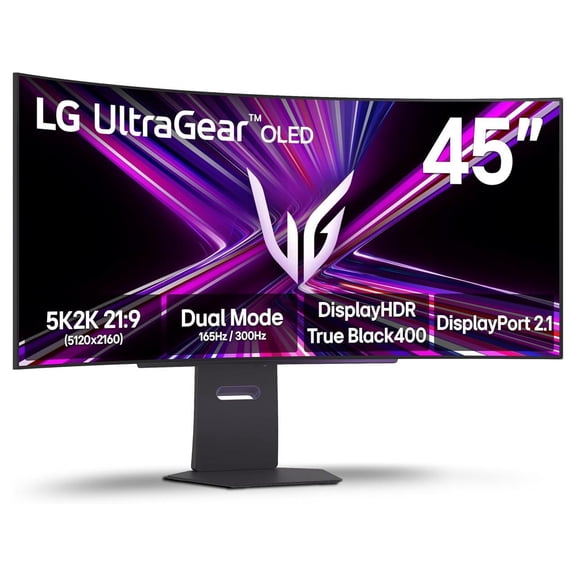 LG 45" 330 Hz OLED WUHD Gaming Monitor FreeSync Premium Pro (AMD Adaptive Sync) 98.5% DCI-P3 45GX950A-B