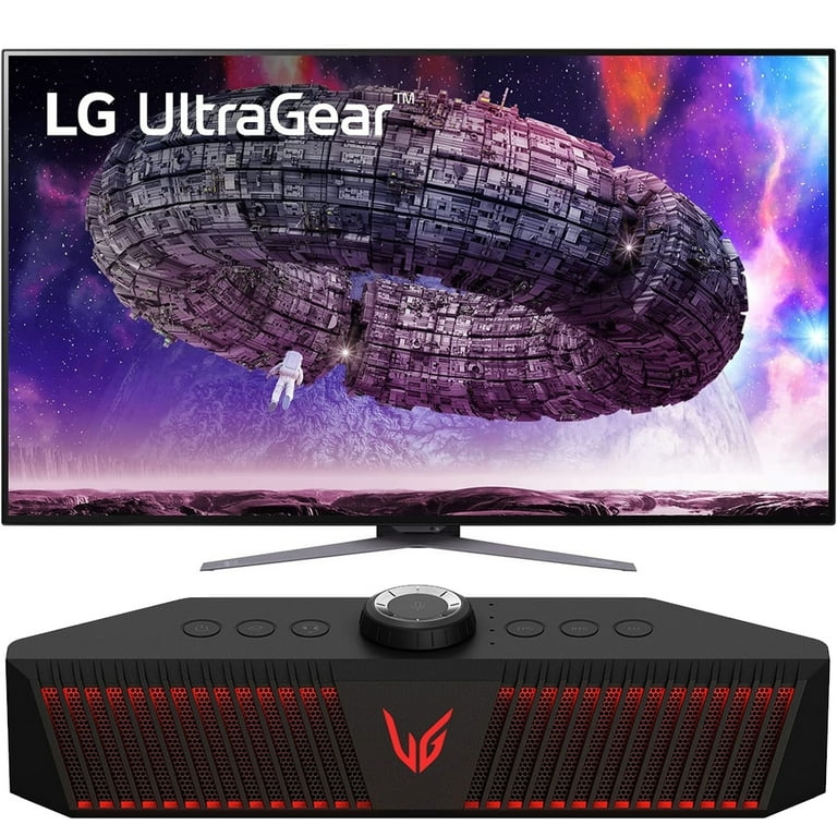 LG 48GQ900-B 48 Inch UltraGear UHD OLED Gaming Monitor, 120 Hz, G-SYNC Compatible Bundle with LG UltraGear GP9 20W Hi-Fi Quad DAC Gaming Speaker LG 48GQ900-B 48 Inch UltraGear UHD OLED Gaming Monitor, 120 Hz, G-SYNC Compatible Bundle with LG UltraGear GP9 20W Hi-Fi Quad DAC Gaming Speaker