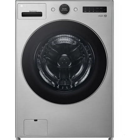 LG - 5.0 Cu. Ft. HE Smart Mega Capacity All-in-One Electric Washer/Dryer WashCombo with Steam and Ventless Inverter Heat Pump - Graphite Steel