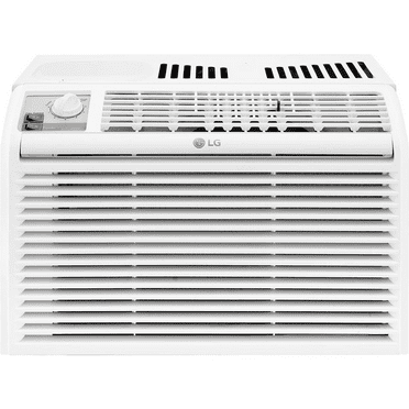 LG 5,000 115V 150 Sq ft BTU Window Air Conditioner with Mechanical Controls, White, LW5016