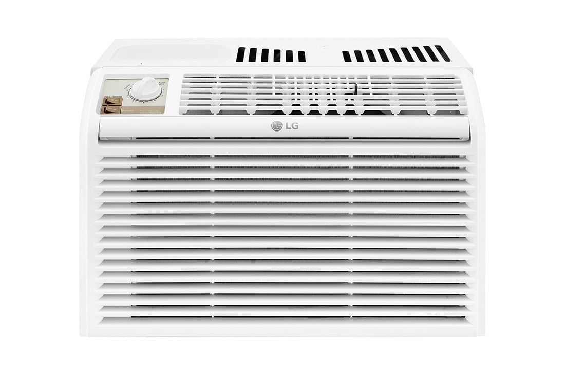 LG 5,000 BTU 150 Sq Ft Window-Mounted Air Conditioner with Washable Filter, White