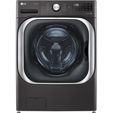 LG 5.2 cu ft High-Efficiency Black Steel Front Load Washing Machine with TurboWash™ and Smart Pairing™