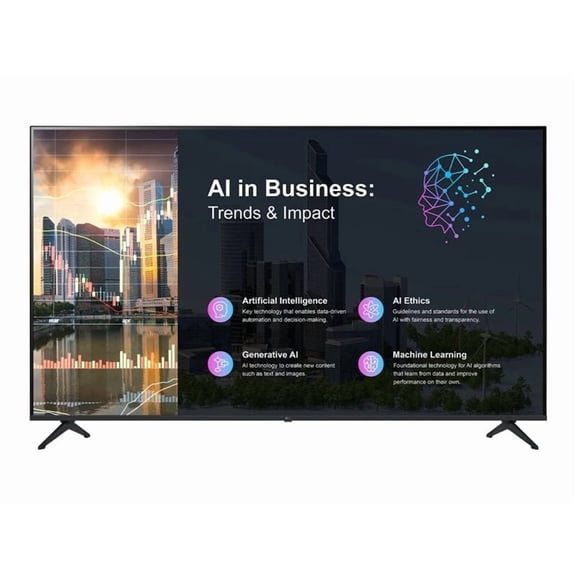 LG 50PK640S0UB - 50" Diagonal Class PK640S Series LED-backlit LCD TV - digital signage - webOS - 4K UHD (2160p) 3840 x 2160 - HDR - Direct LED - black