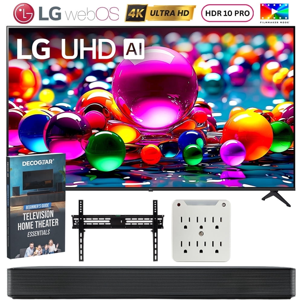 Webos 28 LG 50UA7700PUB 50 Inch UA77 LED AI 4K UHD Smart webOS TV 2025 Bundle ...