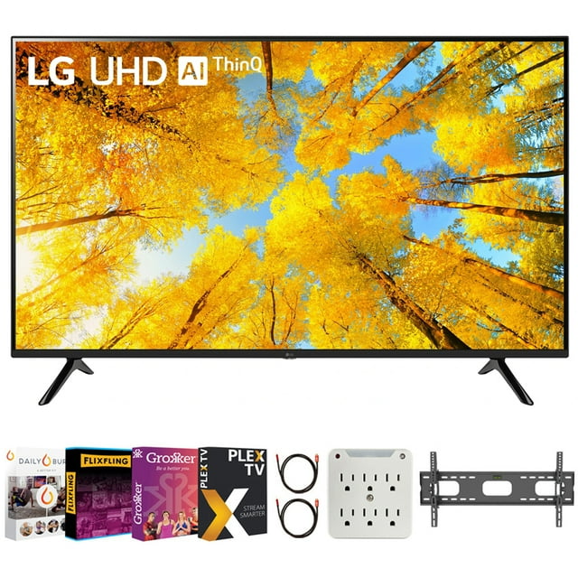 LG 50UQ7570PUJ 50 Inch 4K UHD Smart webOS TV Bundle with Premiere