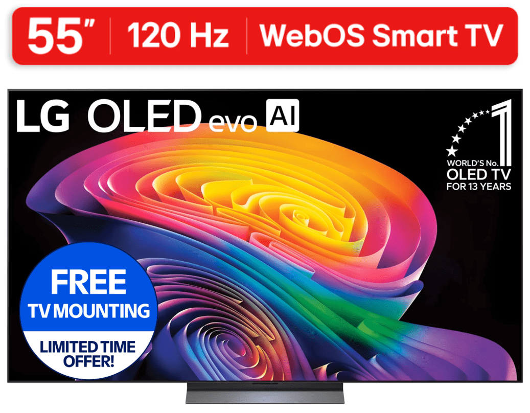 LG 55" C6 Series 4K UHD OLED AI Smart webOS 26 TV, OLED55C6PUA