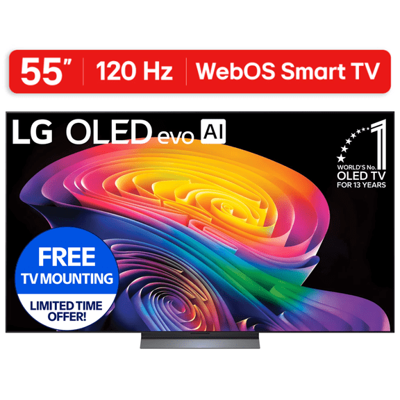 LG 55" C6 Series 4K UHD OLED AI Smart webOS 26 TV, OLED55C6PUA