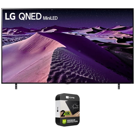 LG 55QNED85UQA 55 Inch HDR 4K Smart QNED Mini-LED TV Bundle with 2 YR CPS Enhanced Protection Pack