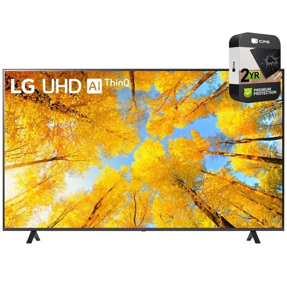 LG 55UQ7570PUJ 55 Inch 4K UHD Smart webOS TV 2022 Bundle with 2 YR CPS Enhanced Protection Pack