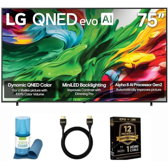 LG 65-inch Class QNED85 Series 4K Mini-LED Smart TV Bundle