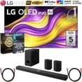 thumbnail image 1 of LG 65 Inch G5 Series OLED evo 4K UHD Smart webOS TV with One Wall Design 2025 OLED65G5WUA Bundle with LG Soundbar, 2 HDMI Cables, Home Theater Guide & Deco Essentials CPS 26 Months Protection Pack, 1 of 12