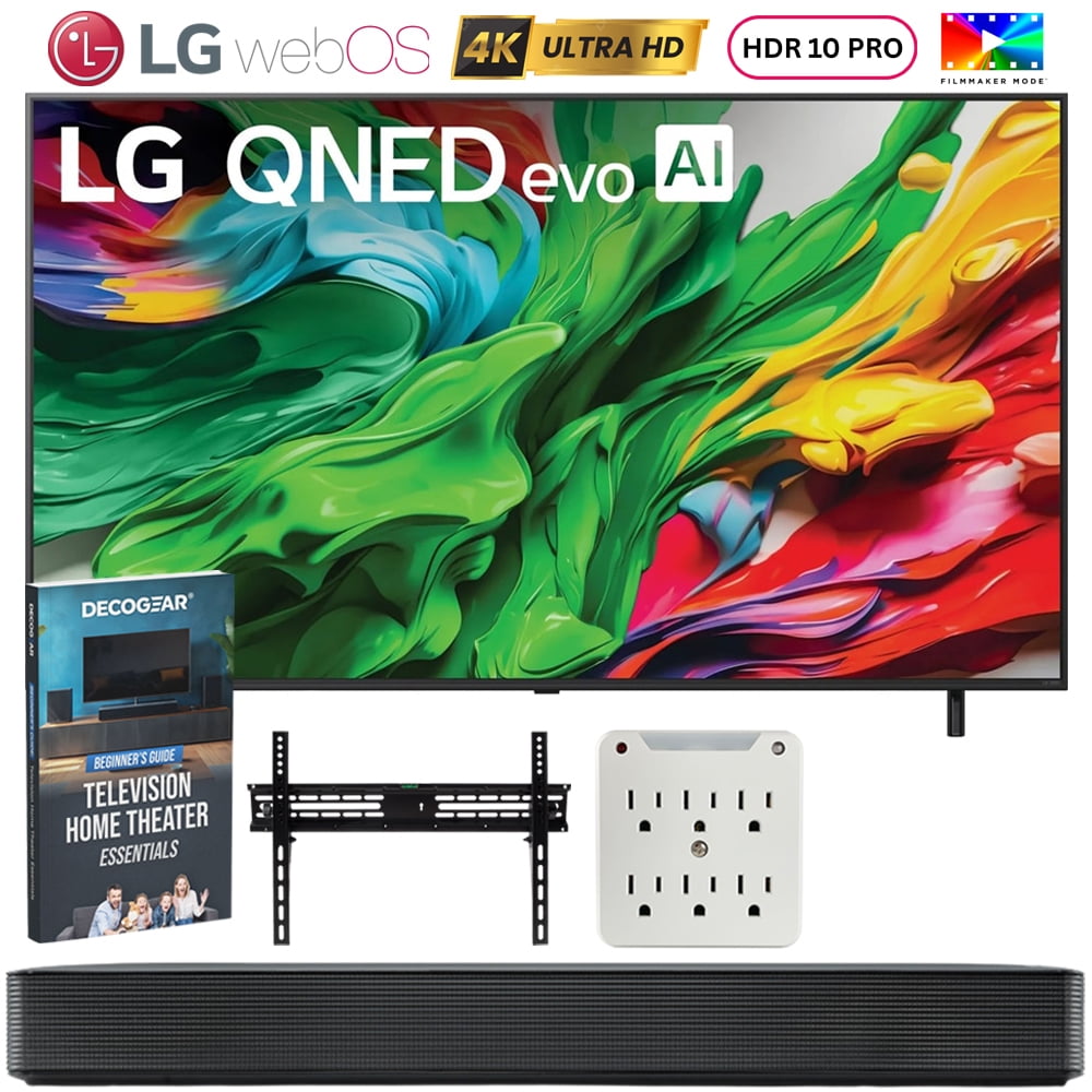 LG 65QNED85AUA 65 inch Mini LED QNED AI 4K Smart TV (2025) Bundle with ...