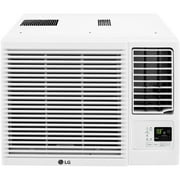 LG 7,500 BTU 115V Window-Mounted Air Conditioner with 3,850 BTU Supplemental Heat Function, LW8016HR