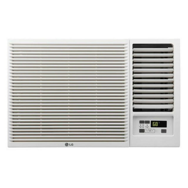 LG 7,500 BTU 115V Window-Mounted Air Conditioner with 3,850 BTU Supplemental Heat Function