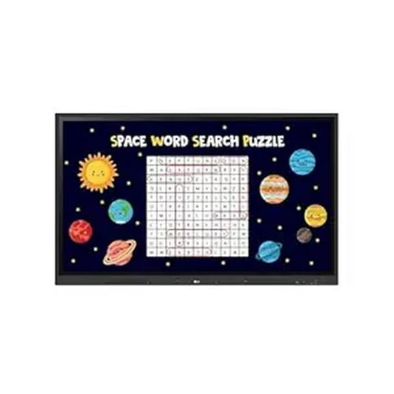 LG 75TR3DK-B.MUSQ 75 in. 3840 x 2160 Create Board Touch Android 13 HDMI USB-C