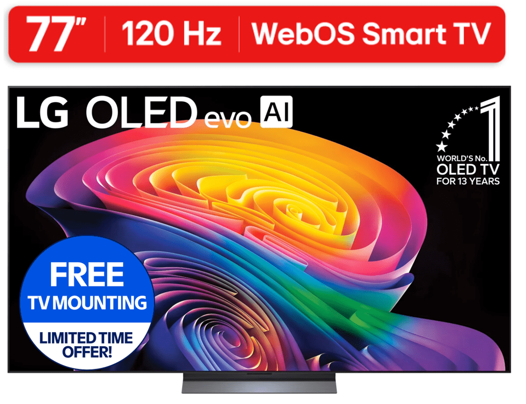 LG 77" C6 Series 4K UHD OLED AI Smart webOS 26 TV, OLED77C6HUP deal from Walmart