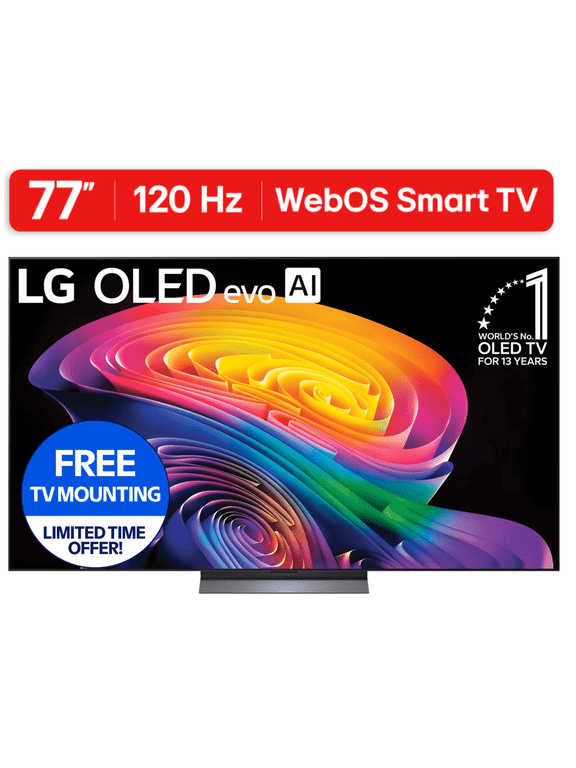 77" C6 Series 4K UHD OLED AI Smart webOS 26 TV, OLED77C6HUP