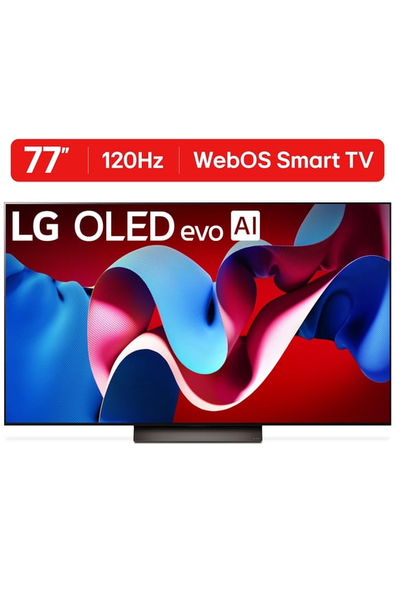 77" Class 4K UHD OLED C4 Series 120 Hz Web OS 24 Smart TV with Dolby Vision - OLED77C4PUA