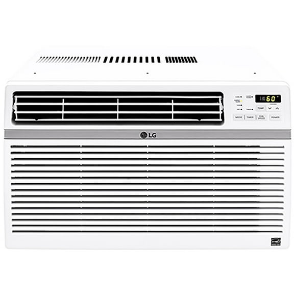 LG 8,000 BTU 340 Sq ft Window Air Conditioner with Remote Control, White, LW8016ER