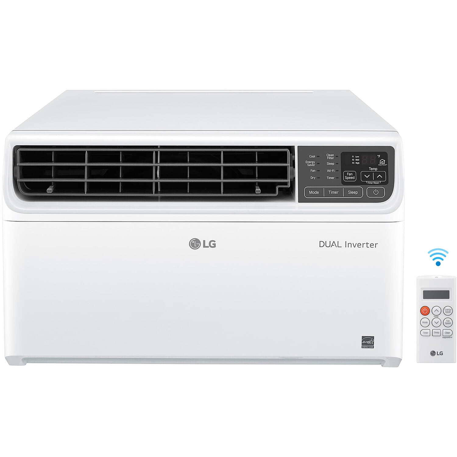 LG 8,000 BTU DUAL Inverter Smart Window Air Conditioner, Cools 340 sq ft,  Works with Amazon Alexa - Walmart.com