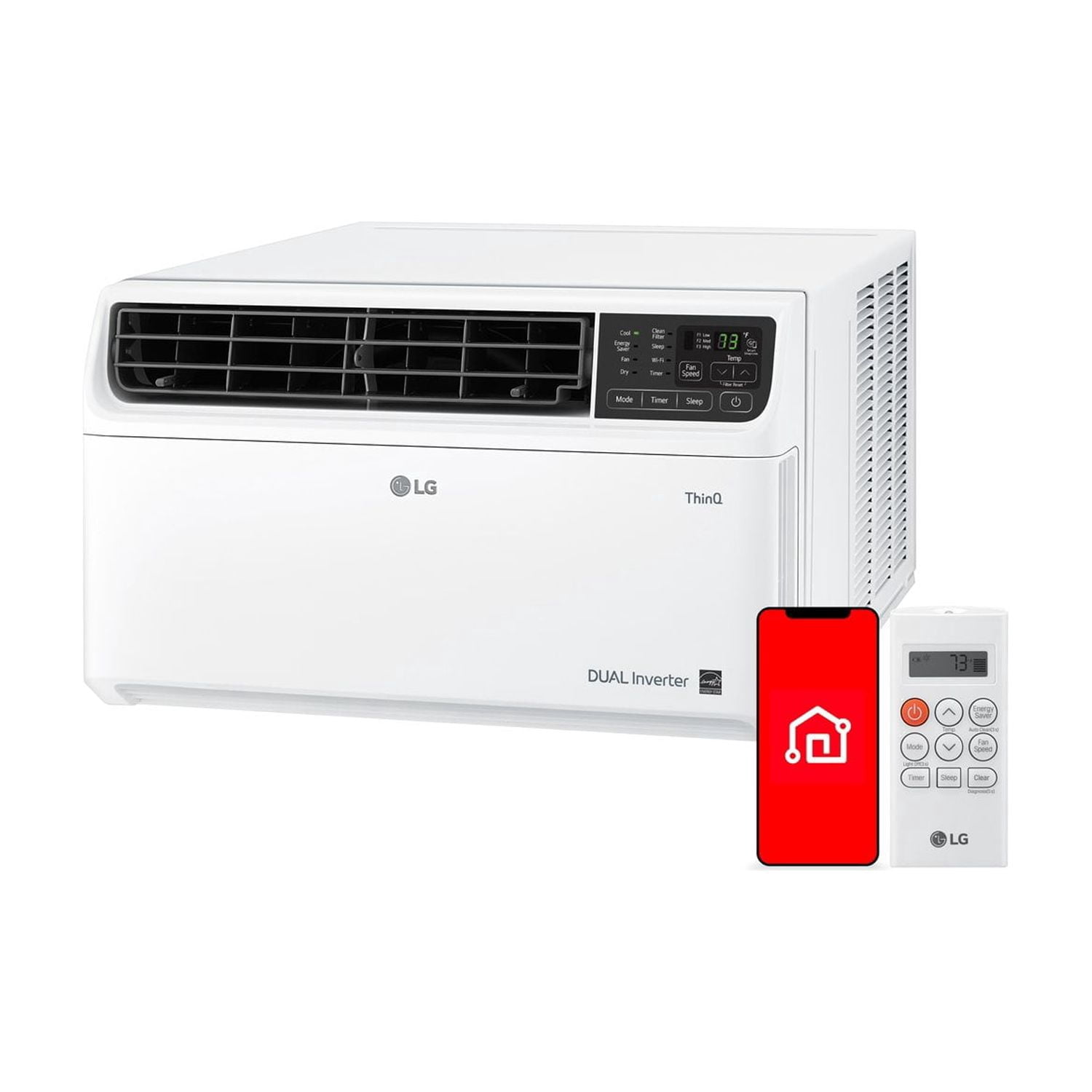 LG 8,000 BTU Dual Inverter Smart Wi-Fi Enabled Window Air Conditioner - Thumbnail 2