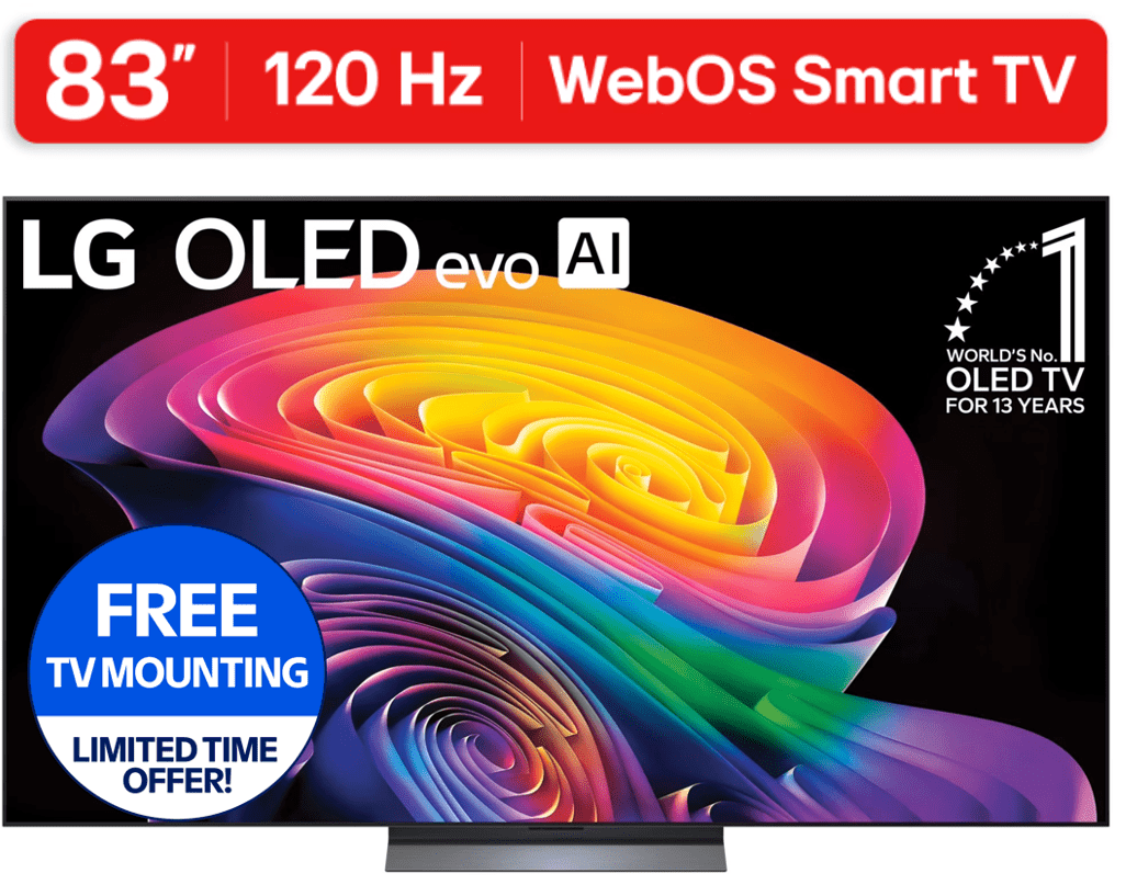 LG 83" C6 Series 4K UHD OLED AI Smart webOS 26 TV, OLED83C6HUP deal from Walmart