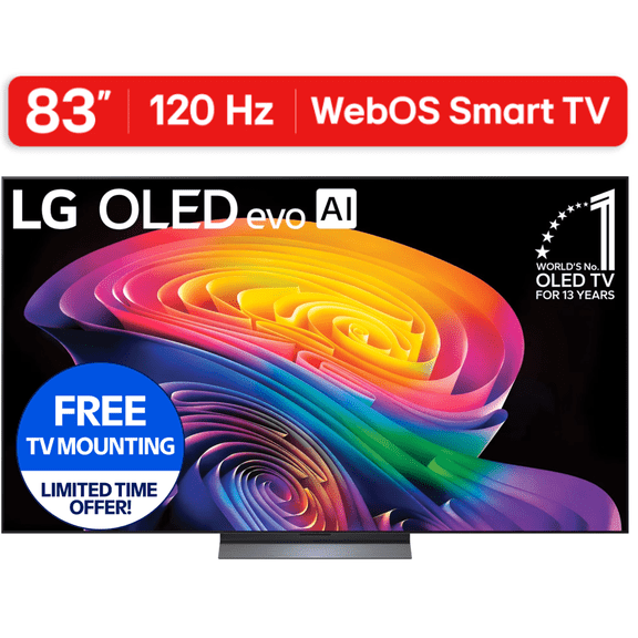LG 83" C6 Series 4K UHD OLED AI Smart webOS 26 TV, OLED83C6HUP