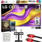 LG 83 G5 OLED evo 4K UHD TV with One Wall Design 2025 Bundle with CPS Exclusive 26 Month Protection, 2x HDMI Cable, Mount Stand, Surge Adapter & Deco Gear Complete Home Theater Beginners Guidebook
