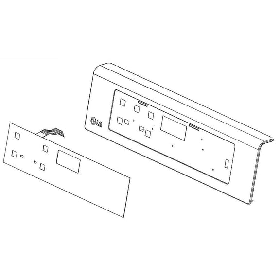 LG AGM73551626 RANGE OVEN CONTROL PANEL (GENUINE OEM PART)