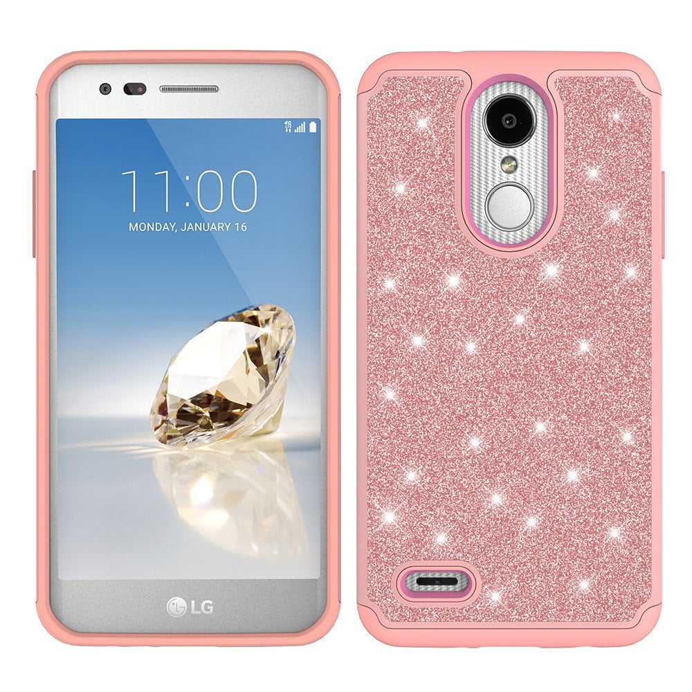 LG Aristo 2 Case, LG Tribute Dynasty Case, Glitter Bling 