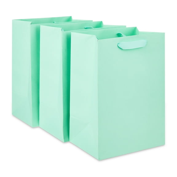 Large Mint Gift Bags, 7" x 10", 3 Count, by Way To Celebrate