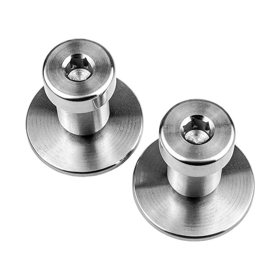 LG Billet USA GM Door Striker Bolt Kit, 1/2-13, Stainless Plate