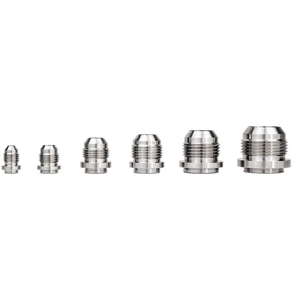 LG Billet USA LG-ANF-010 AN Male Weld Bungs, 304 Stainless, -10AN