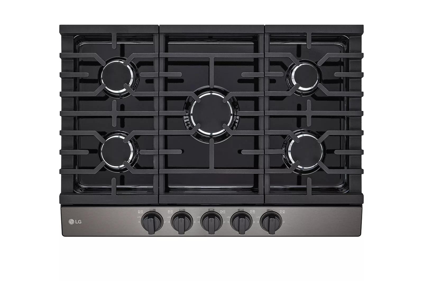 LG 30" Stainless Steel 5-Burner Gas Cooktop with UltraHeat