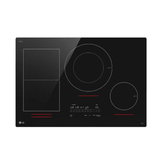 LG 30 Inch Induction Cooktop with 4 Elements, 5KW Ultraheat CBIH3017BE