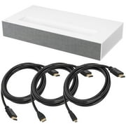 LG CineBeam HU85LA HDR XPR 4K UHD Ultra-Short Throw Laser DLP Home Projector + HDMI Cable Bundle