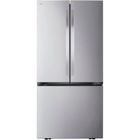 LG Counter Depth French Three Door Refrigerator, Silver