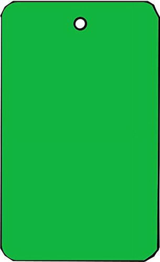 LG Coupon TAG, 2-1/8" x 1-3/4", Blank, NO String, Dark Green, Box of 1000