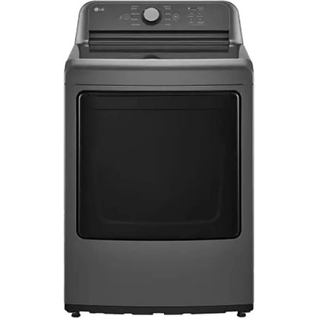 LG - 7.3 Cu. Ft. Electric Dryer with Sensor Dry - Monochrome Grey