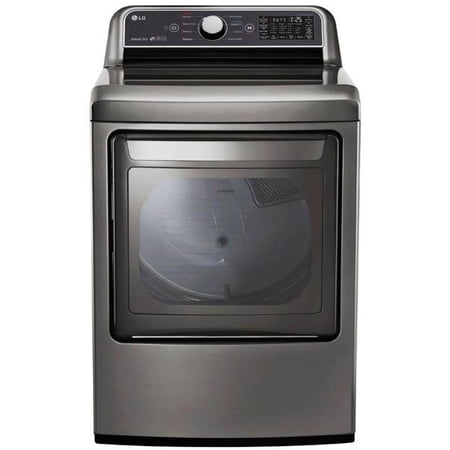 LG - 7.3 Cu. Ft. Smart Electric Dryer with EasyLoad Door - Graphite Steel