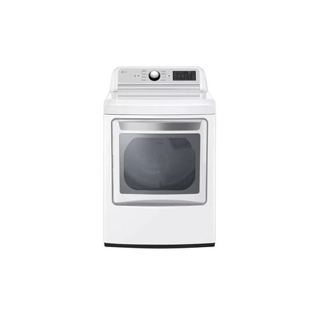 LG - 7.3 Cu. Ft. Smart Electric Dryer with EasyLoad Door - White