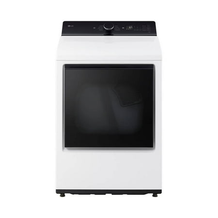 LG - 7.3 Cu. Ft. Smart Electric Dryer with EasyLoad Door - Alpine White